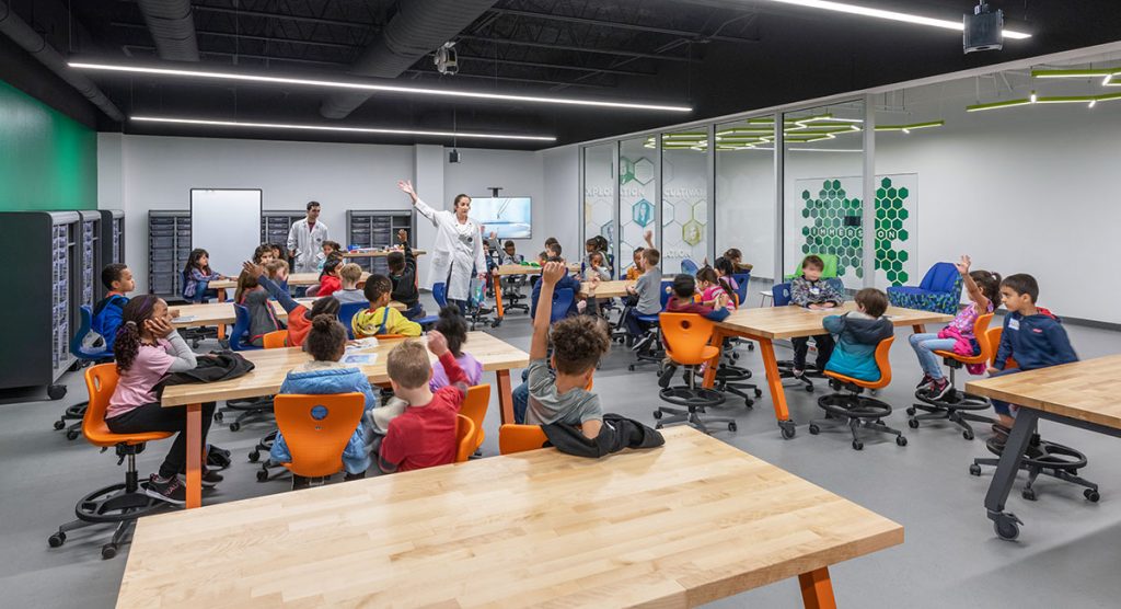 Berkner STEM interior classroom
