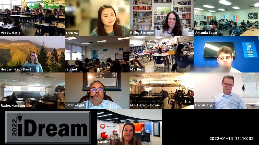 screen grab of iDream Zoom conference