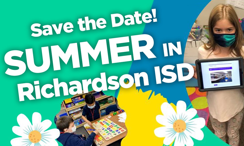 save the date for summer school graphic