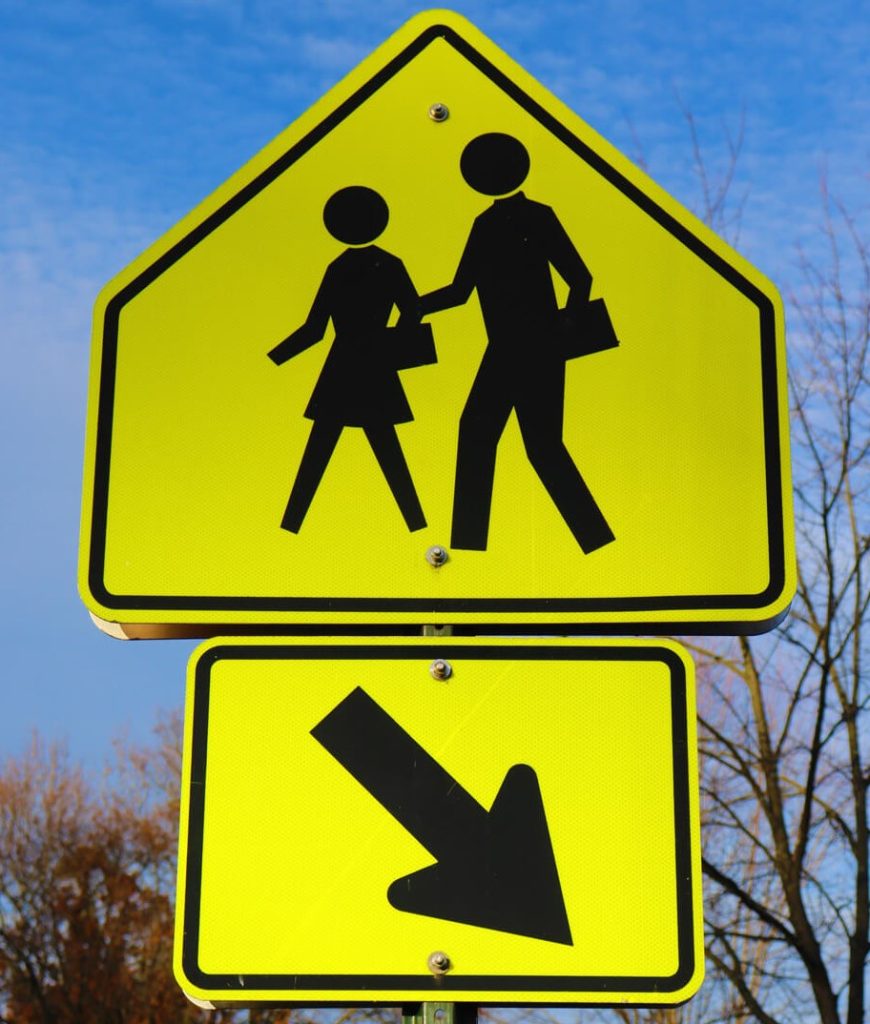 crossing guard street sign