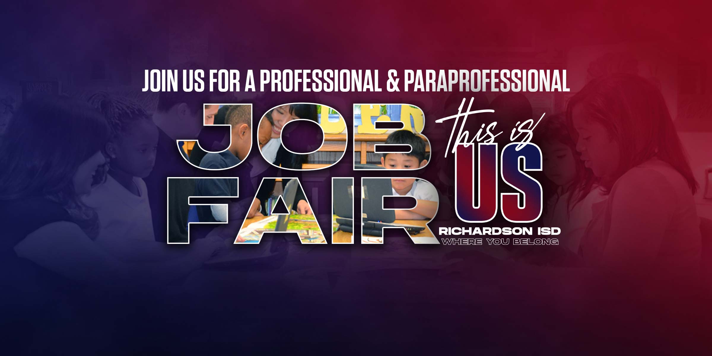 Join us for a professional and paraprofessional job fair.