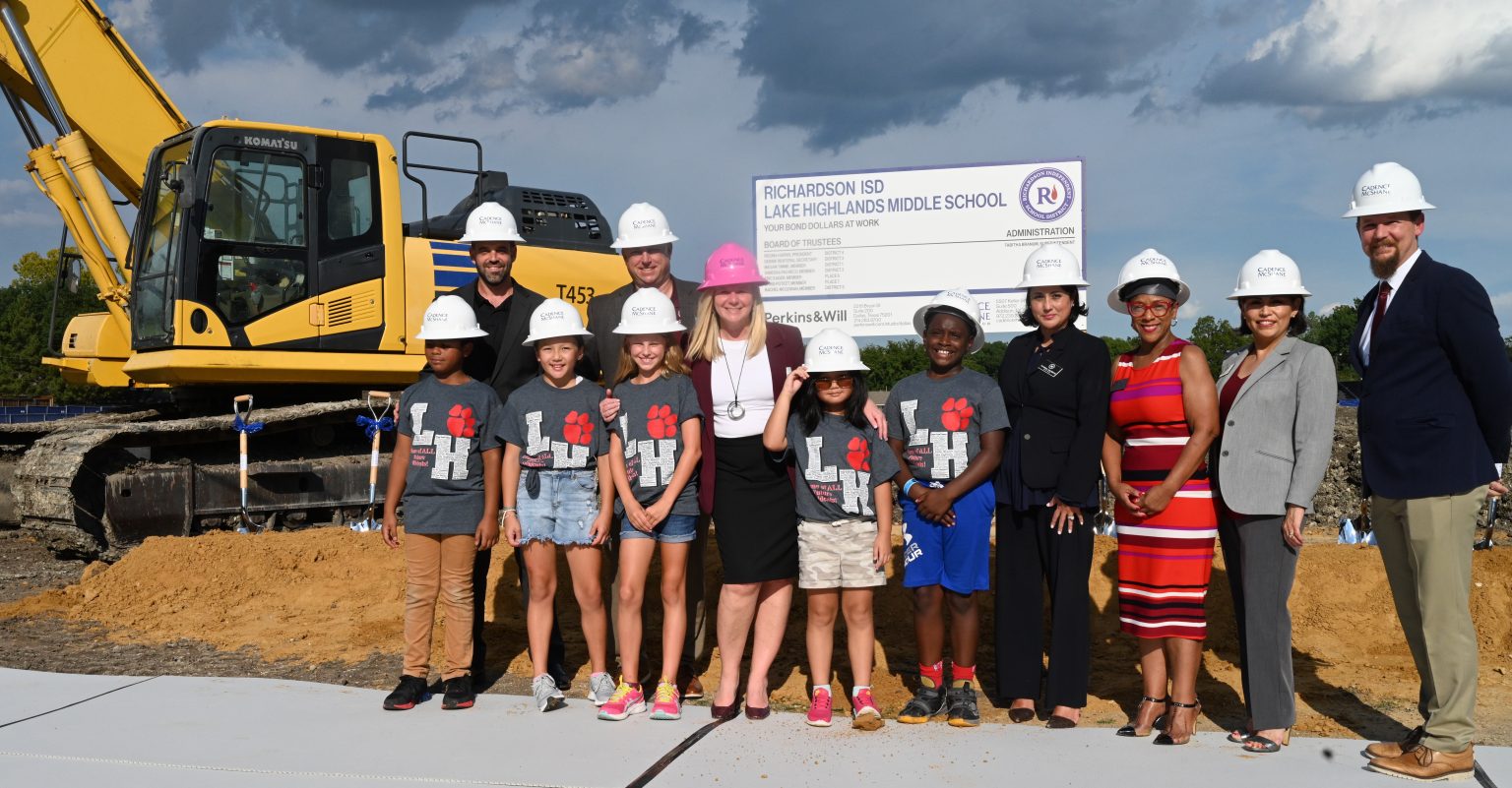 Lake Highlands Middle School Groundbreaking Richardson ISD RISD We