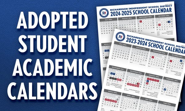 Adopted Student Academic Calendars graphic