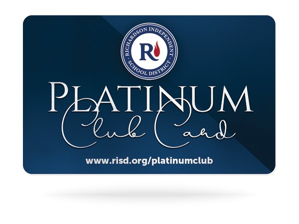 Richardson ISD Platinum Club card