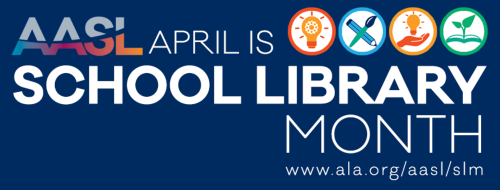school Library month graphic