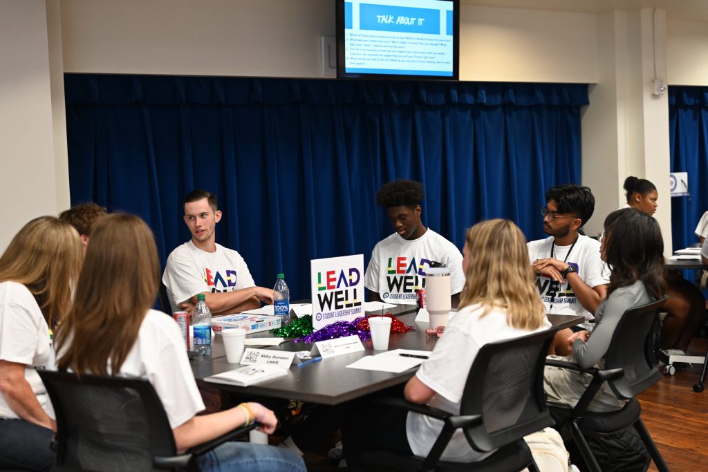 Students meeting at Lead Well