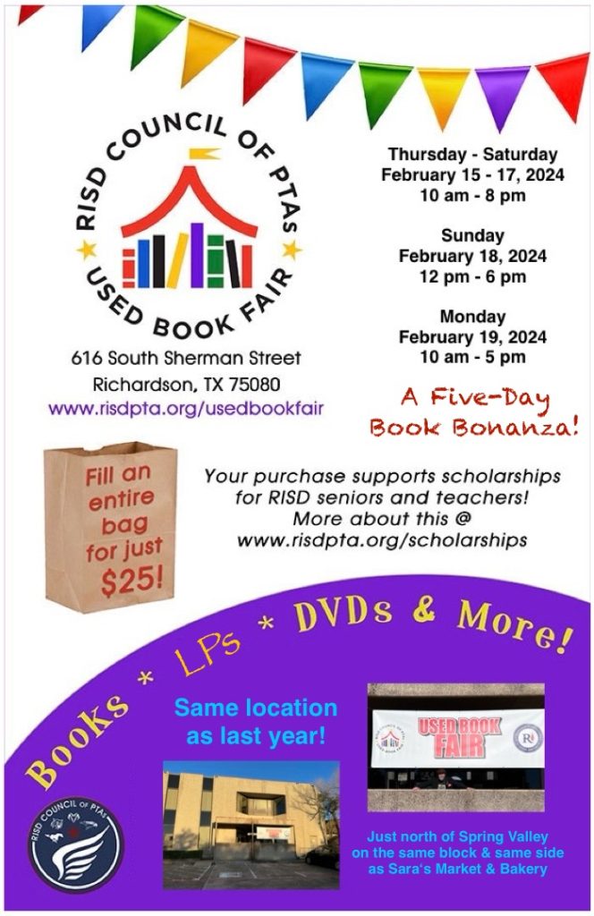 used book fair dates and times