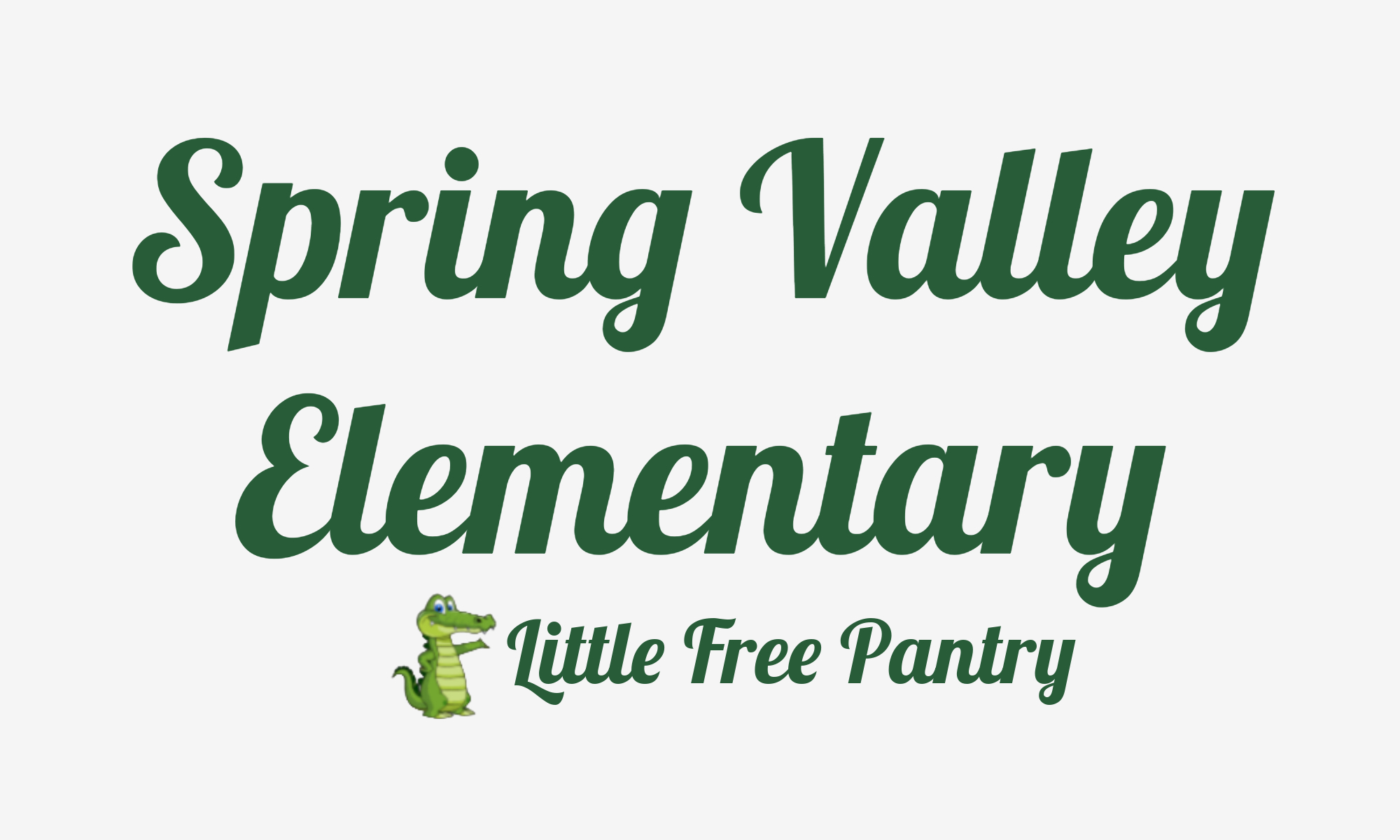 Spring Valley Elementary Little Free Pantry