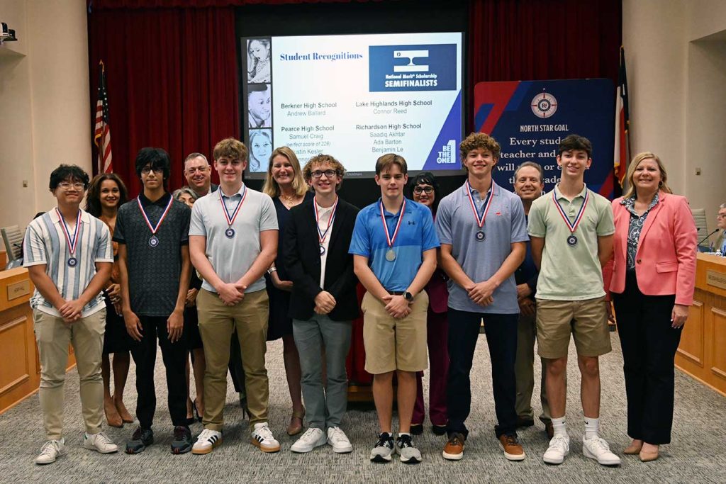 National Merit Students with RISD Board of Trustees and Tabitha Branum