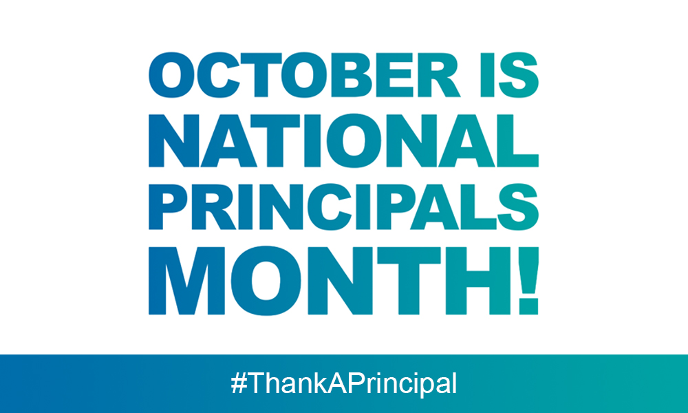 October is national principal month #thankaprincipal