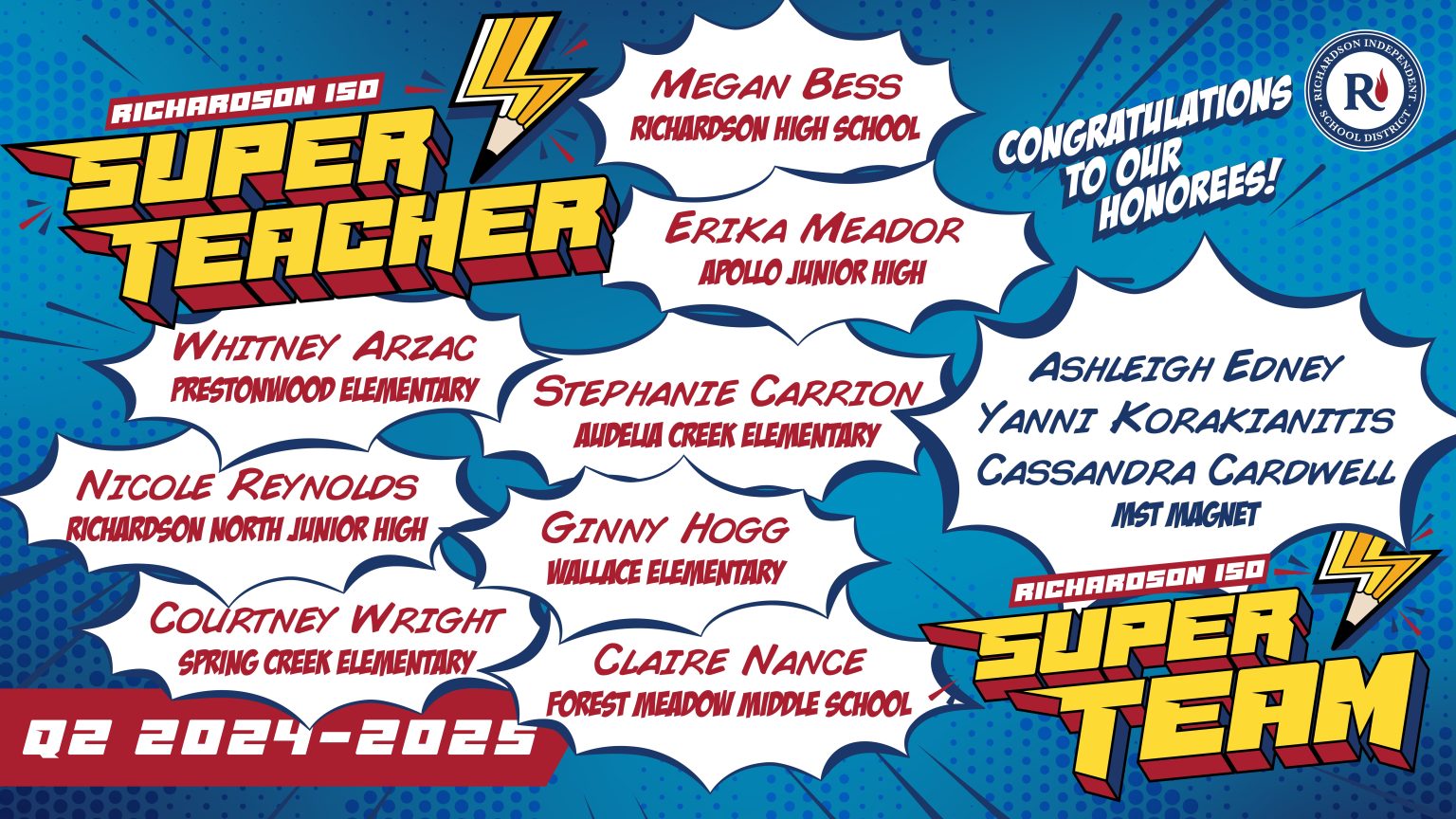 Celebrating Super Teachers - Richardson ISD