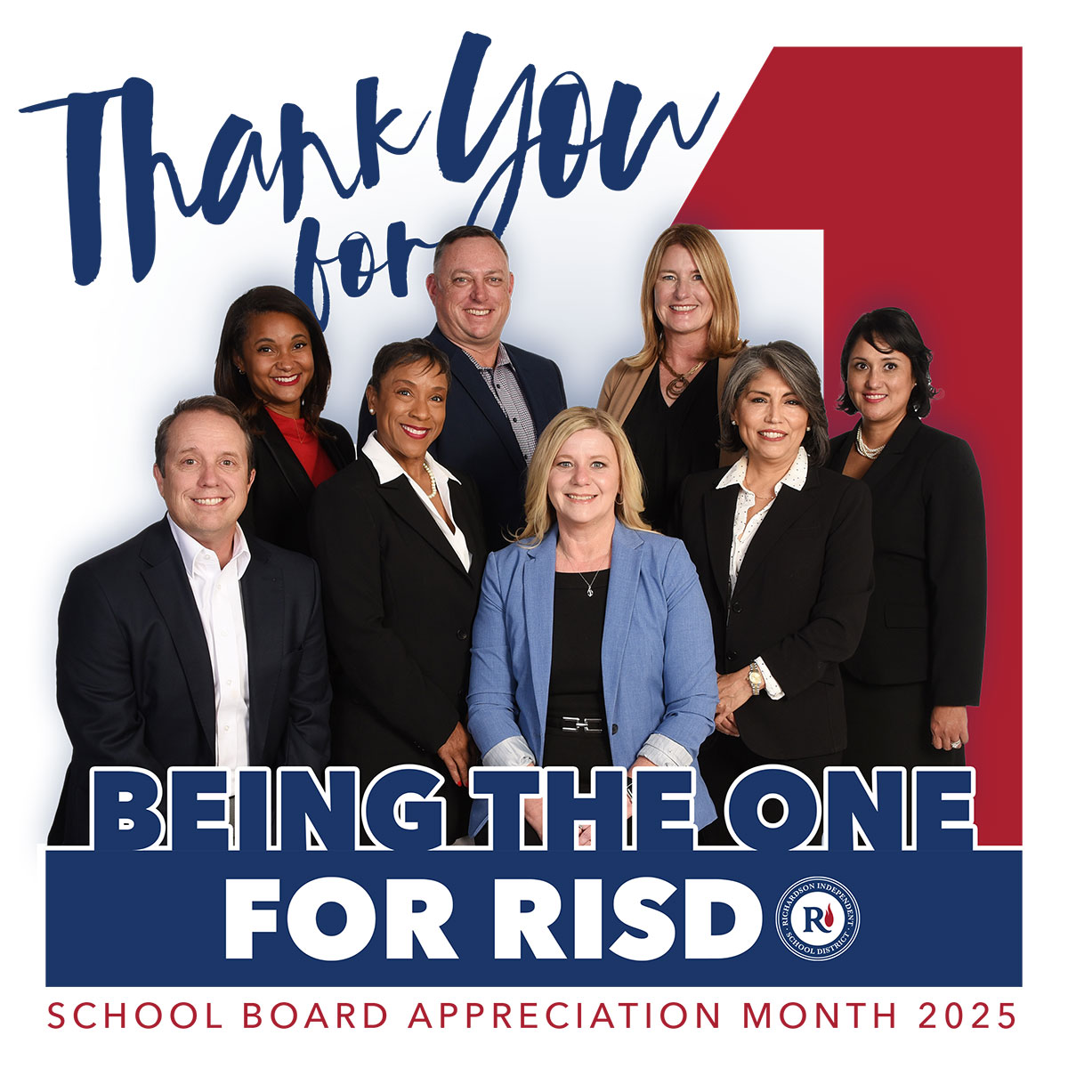 Thank you for being the one for RISD school board appreciation month