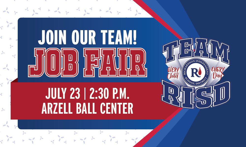 Join our Team Job Fair July 23 at 2:30pm at Arzell Ball Center