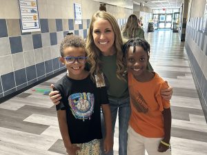 Coach Fuller with Students