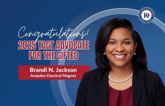 Congratulations 2025 TAGT Advocate for the Gifted - Brandi N. Jackson, Arapaho Classical Magnet