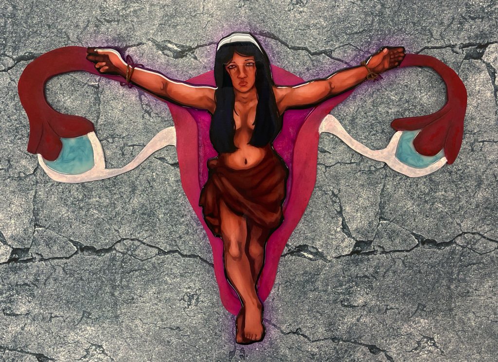 Mixed Media Portrait artwork - Elizabeth Vargas Stoyanoff - Richardson HS