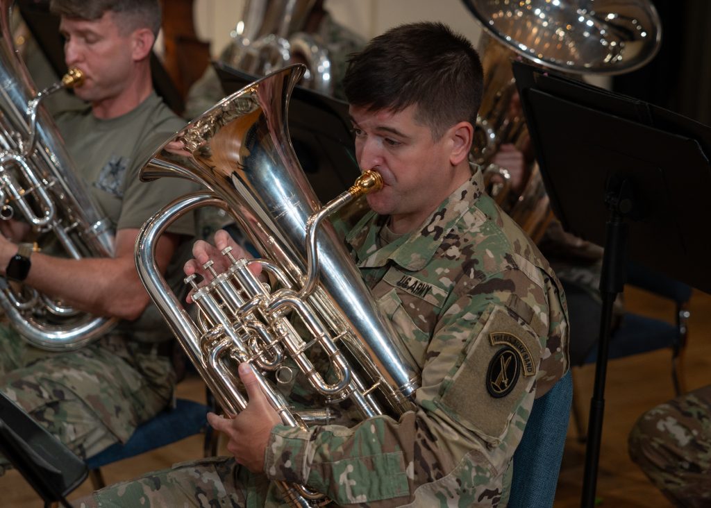 US Army Concert Band rehearsal