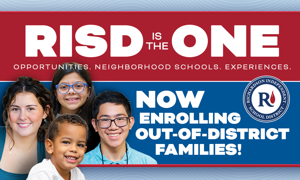 RISD is the ONE. Opportunities, neighborhood schools, and experiences. Now enrolling out of district families.