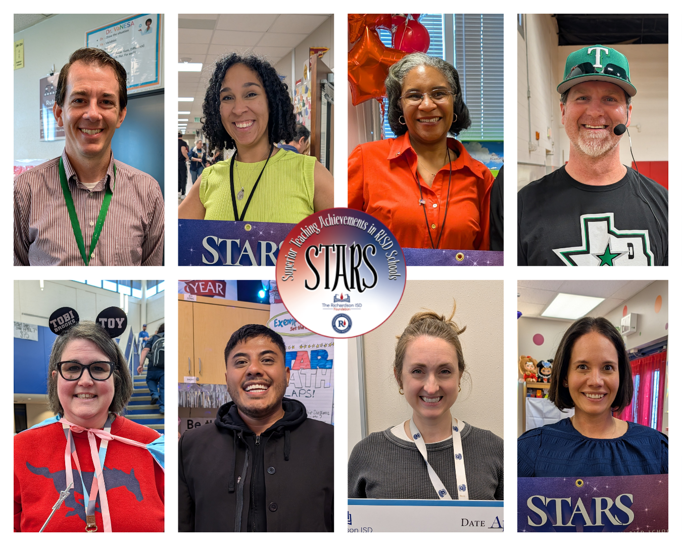 STARS 2026 TOY graphic with all 8 individual teachers