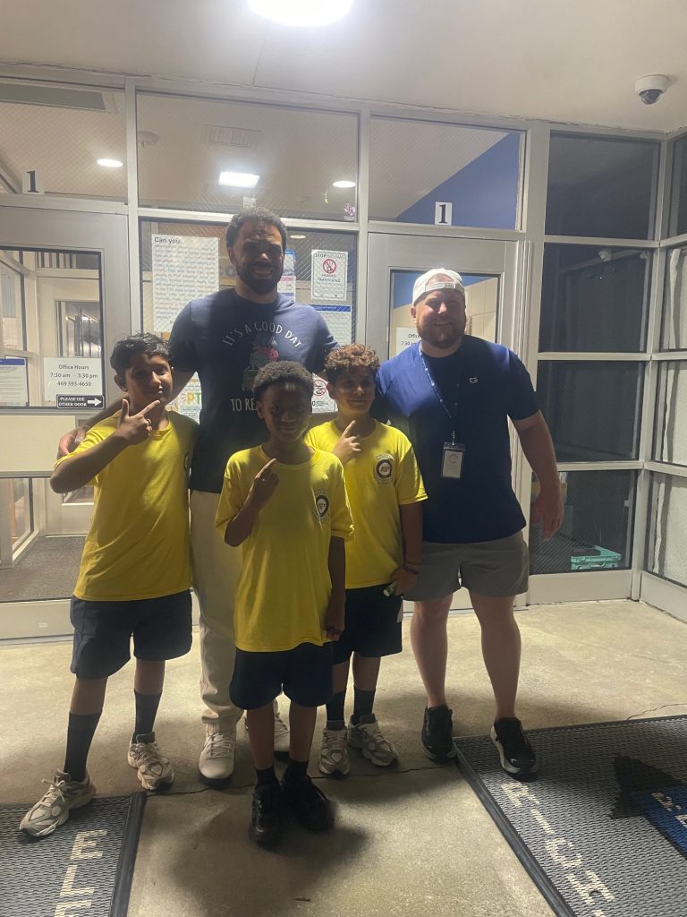 Richland students, Principal Gattus, and Kylen Granson