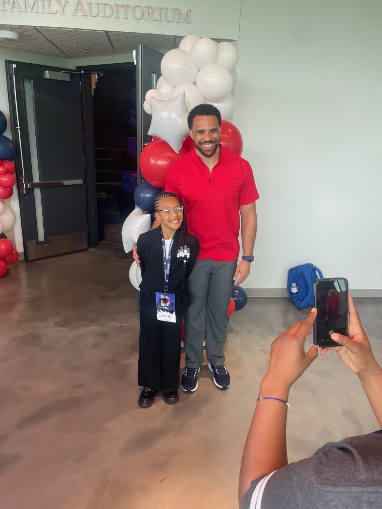 Kylen granson with richland student