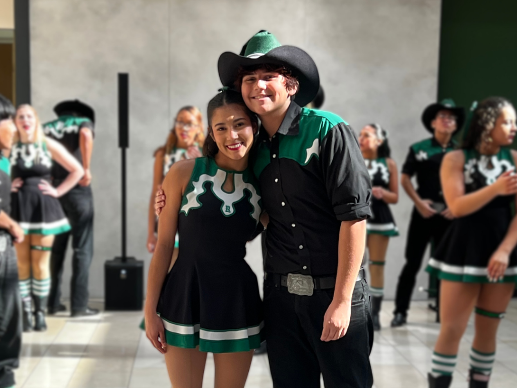 Isaiah in Ramblers with female student