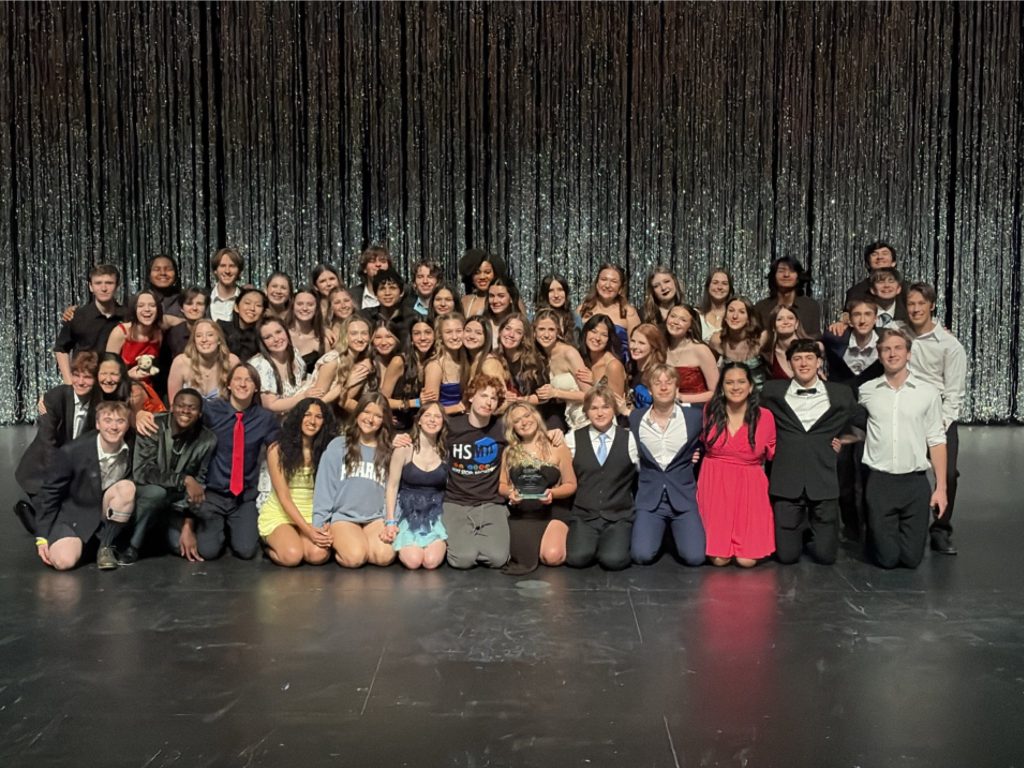 Theatre Students posing on stage