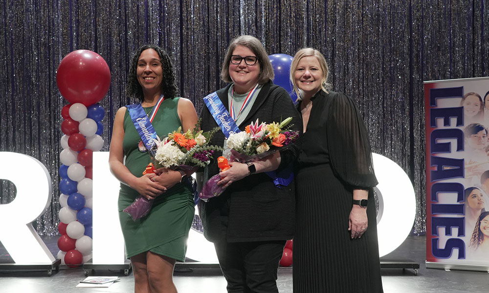 2026 District Teachers of the Year with Superintendent