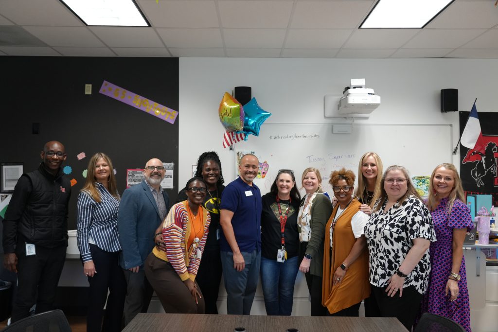 Debra Gilliand, Thurgood Marshall Success Academy with district and campus admin