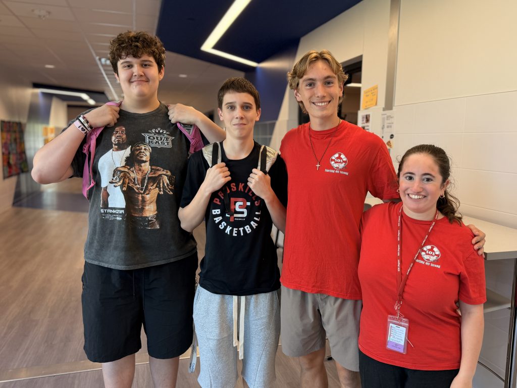 SOS Lifeguard seniors with freshmen students